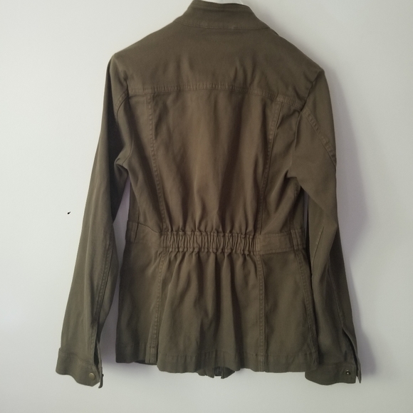 *SOLD* Lucky Brand jacket utility cargo army green szS - Picture 4 of 4